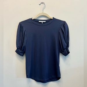 ❌SOLD❌ Frame Puff Sleeve Navy Tee